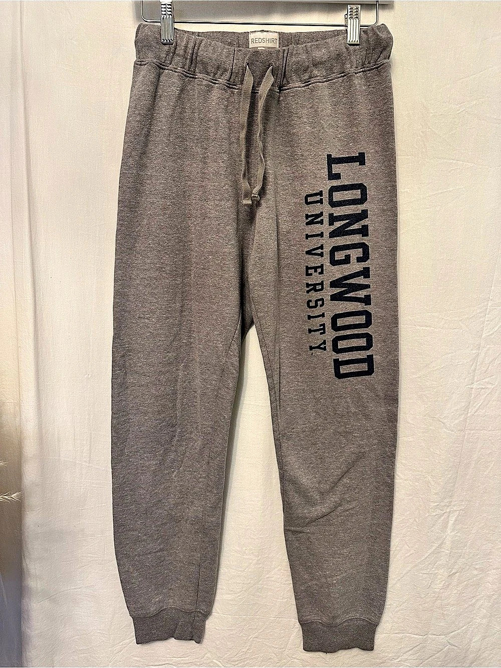 Longwood University Redshirt RS Gray Fleece Jogger Sweatpants S